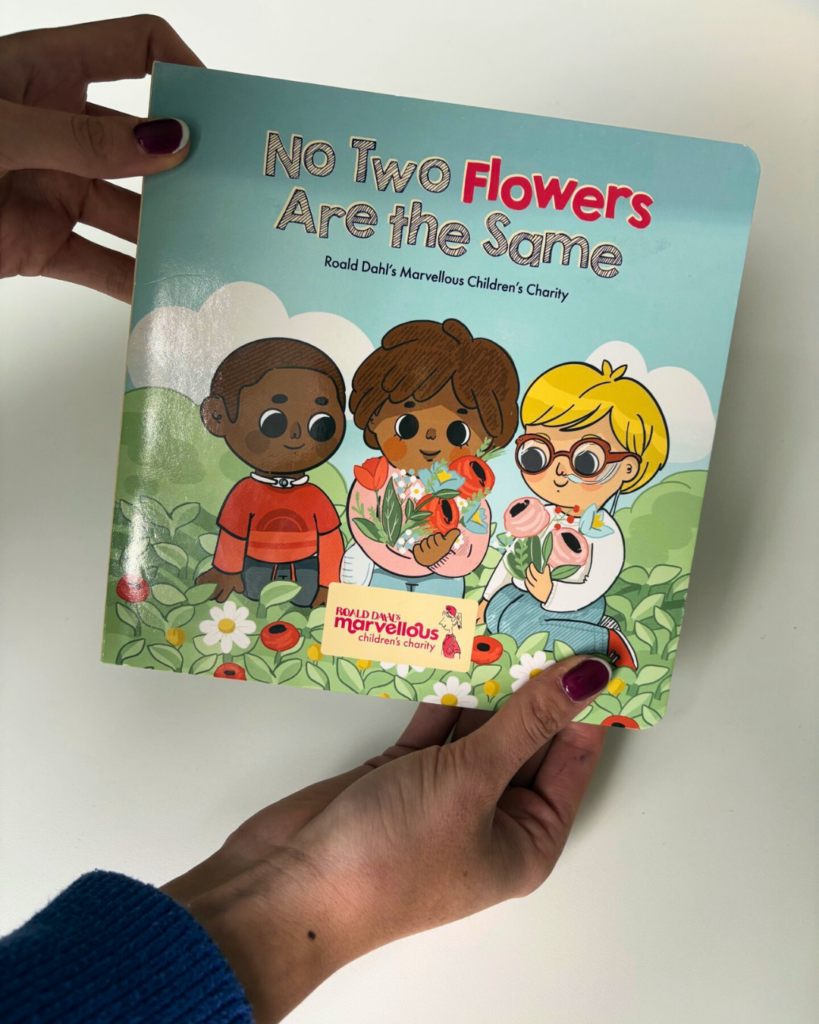 Female hands holding a Roald Dahl book